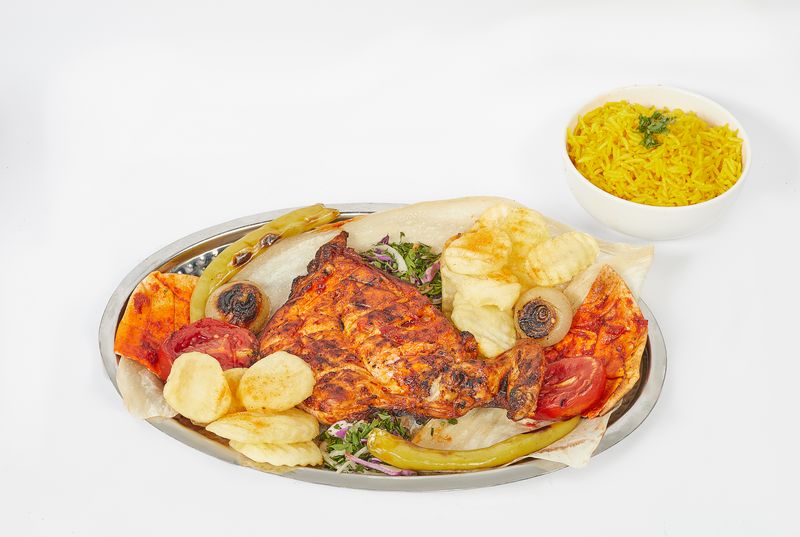Charcoal Grilled Chicken Breast Meal With Rice