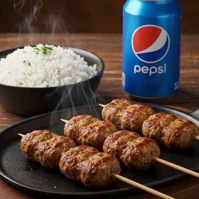 Tarb Meal with Rice and Pepsi Can