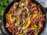 Meat fajita meal
