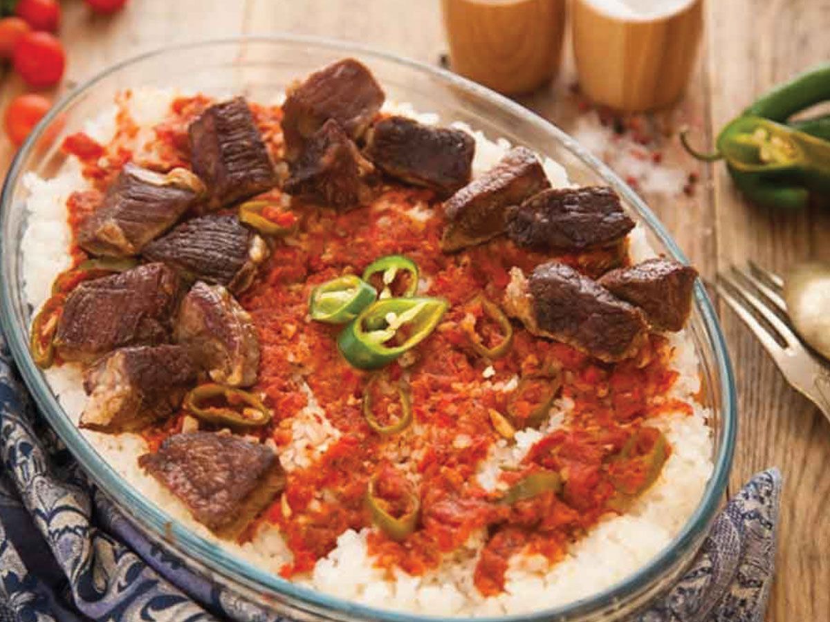 Meat fatteh meal 1