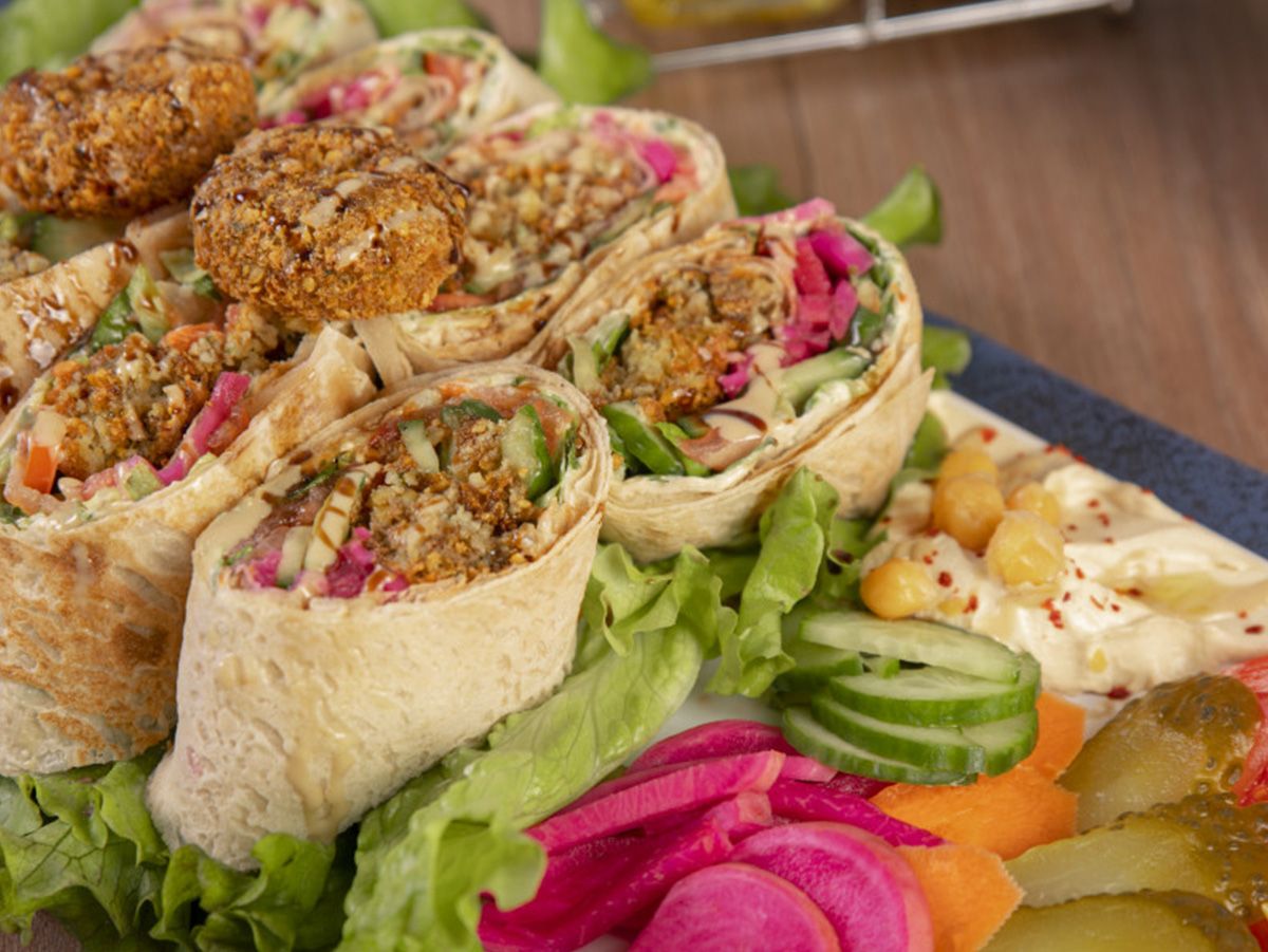 Arabic falafel meal