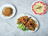 Charcoal Grilled Stuffed Fish Fillet Meal