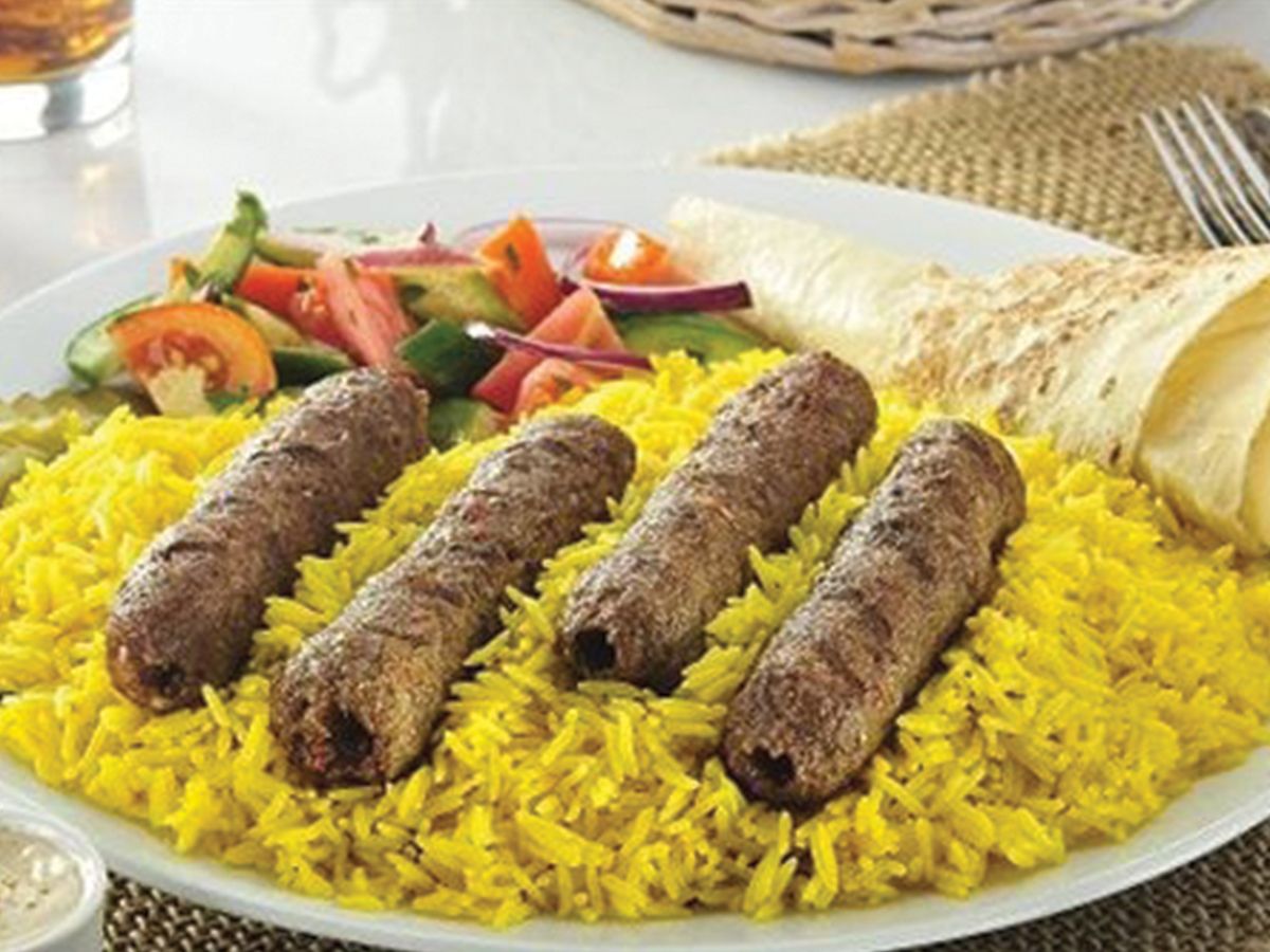 Grilled kofta meal