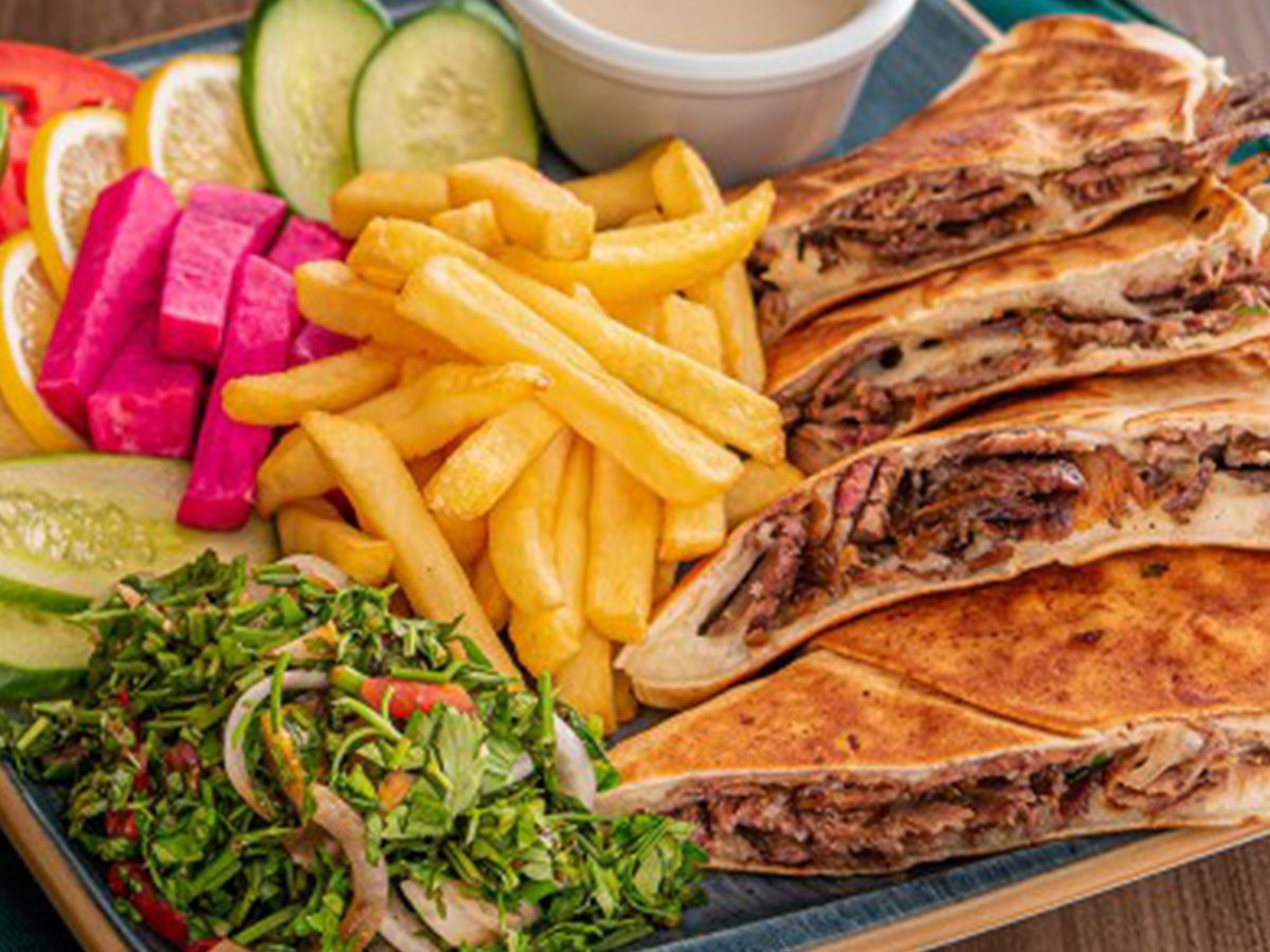 Maria meat shawarma meal