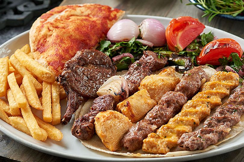 Mix Grill Meal (Chicken + Kofta + Kebab + Rice + Vegetables)