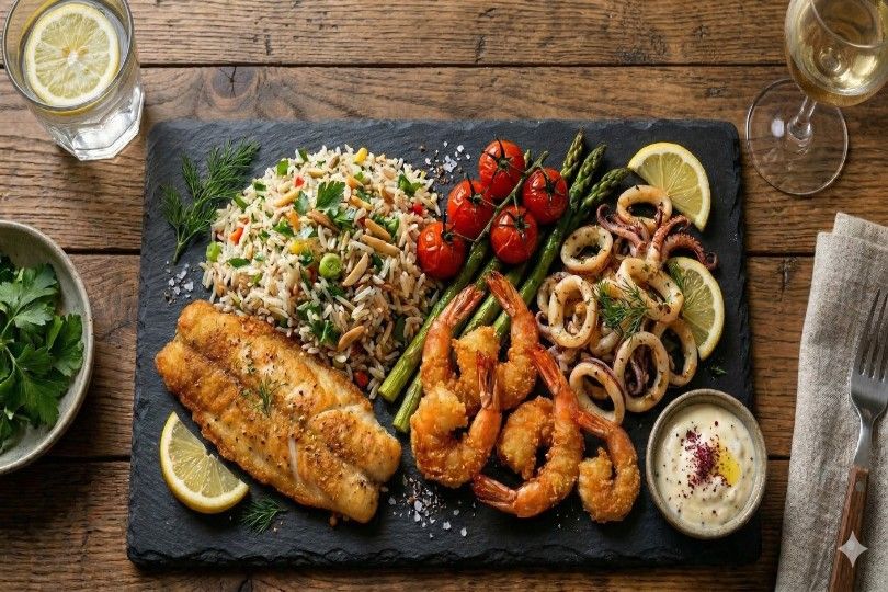 Mixed Meal (Shrimp - Calamari)1/4 kilo