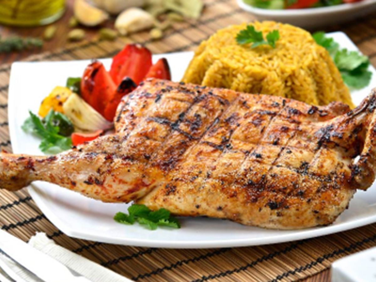 Half chicken meal