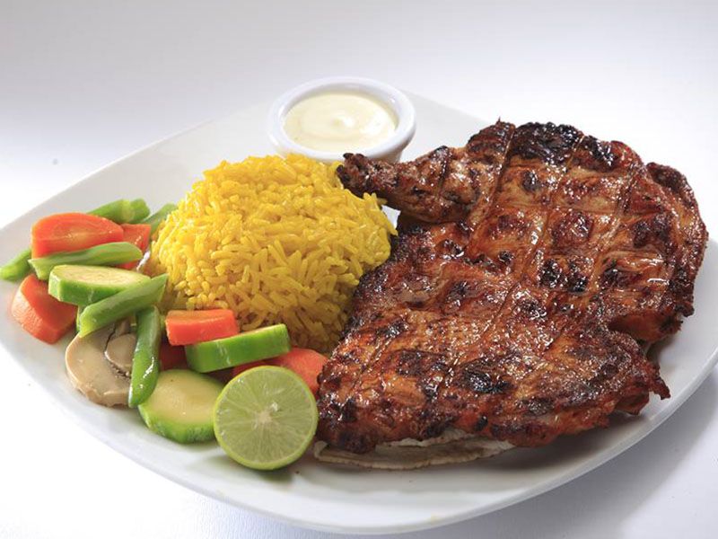 Charcoal Half Grilled Chicken