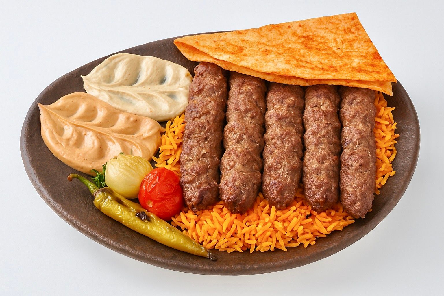 1/2 Kofta Meal + Rice + Salad