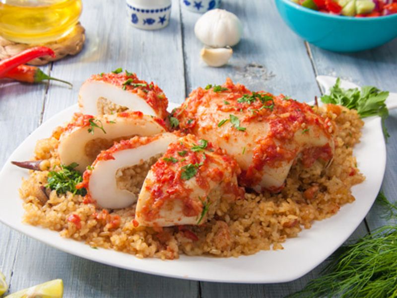Rice with Squid Meal