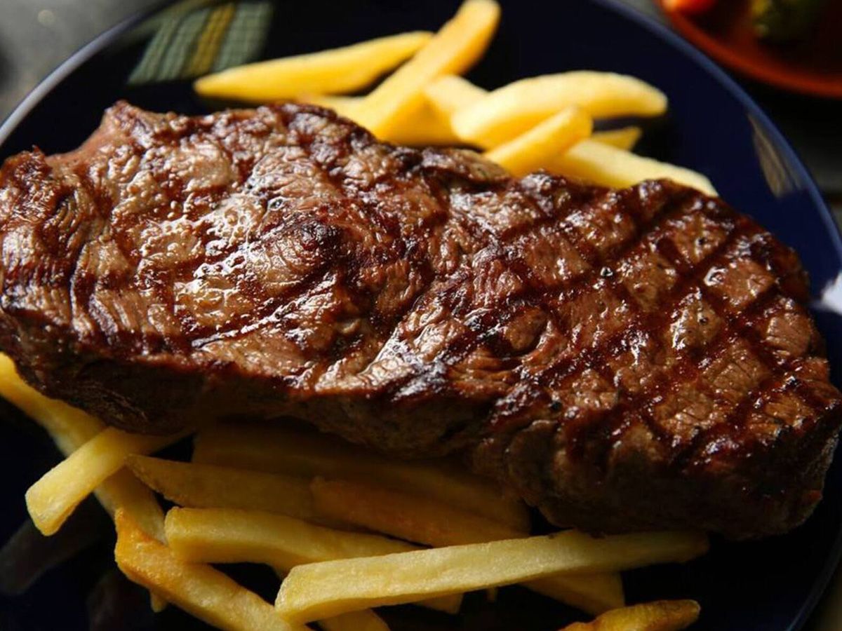 charcoal Steak meal