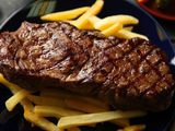 charcoal Steak meal