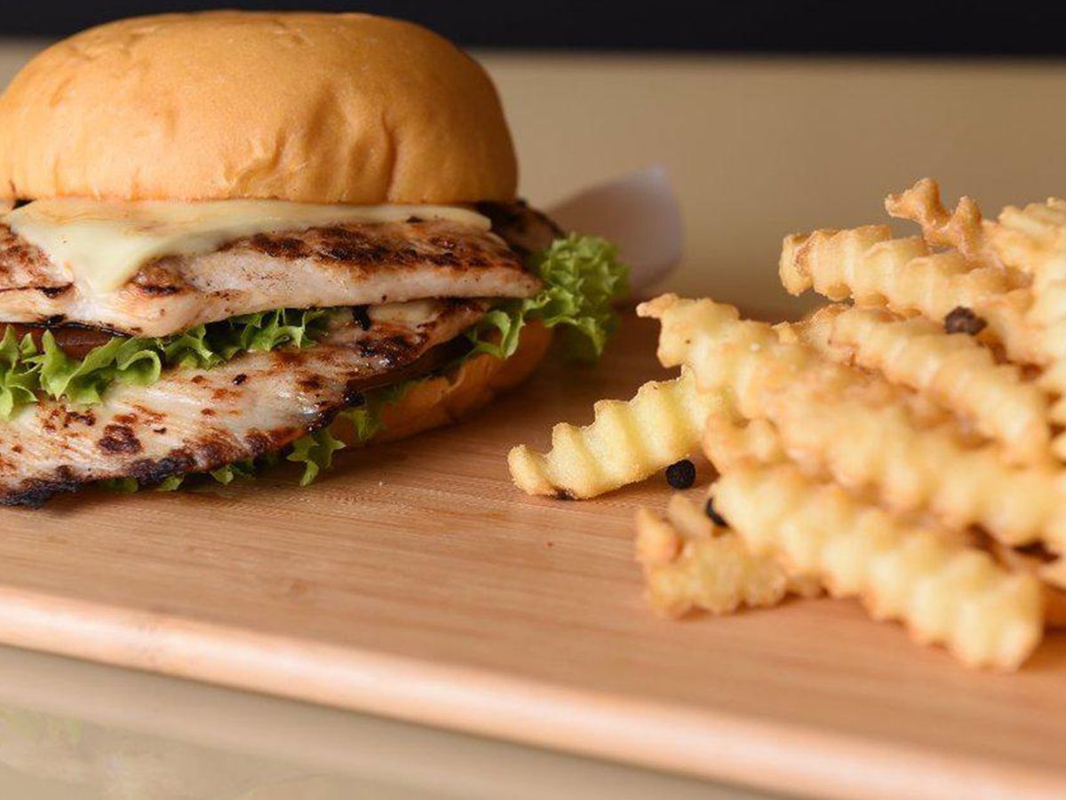chicken burger meal