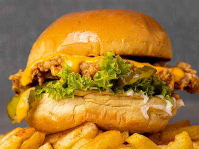 chicken burger meal