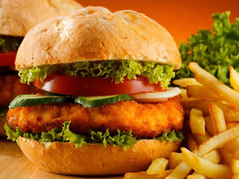Chicken Burger Sandwich Meal
