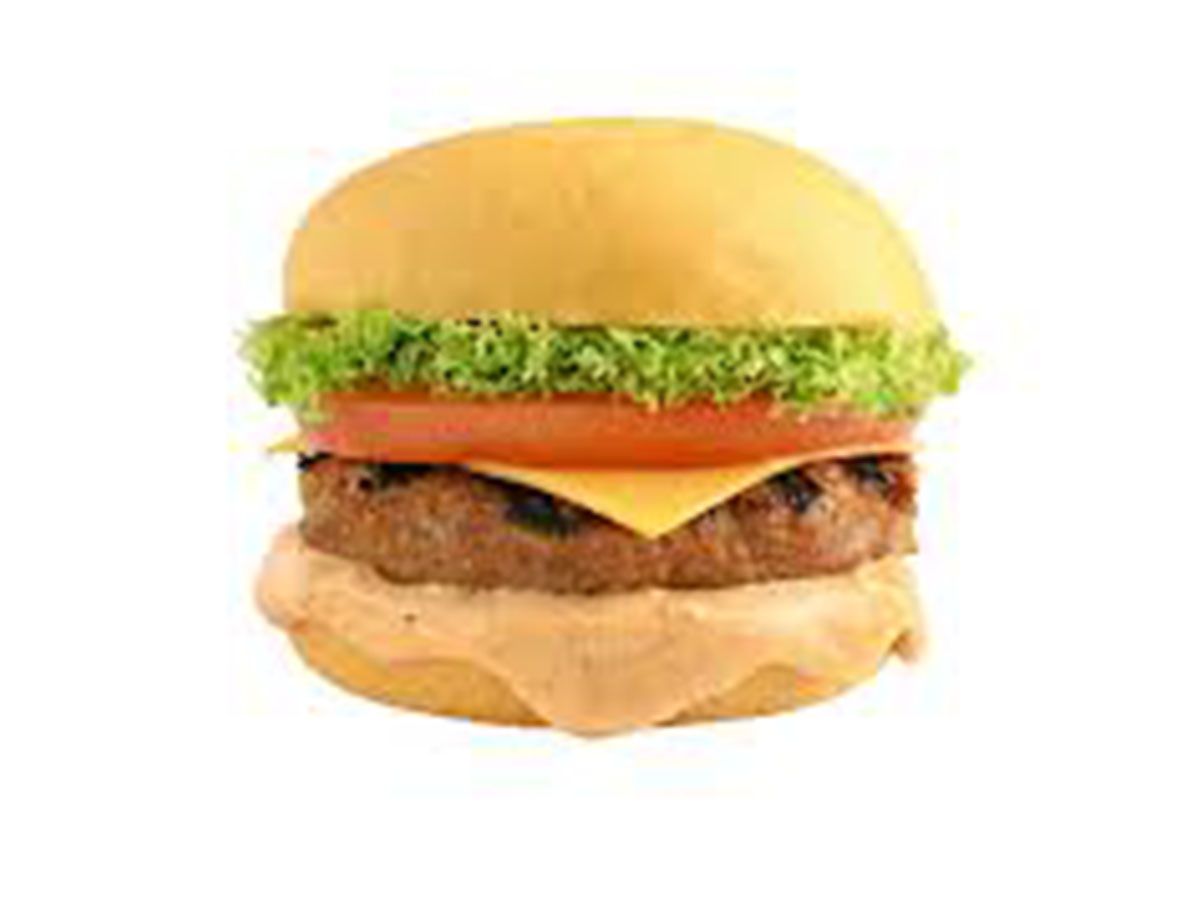 Meat burger meal
