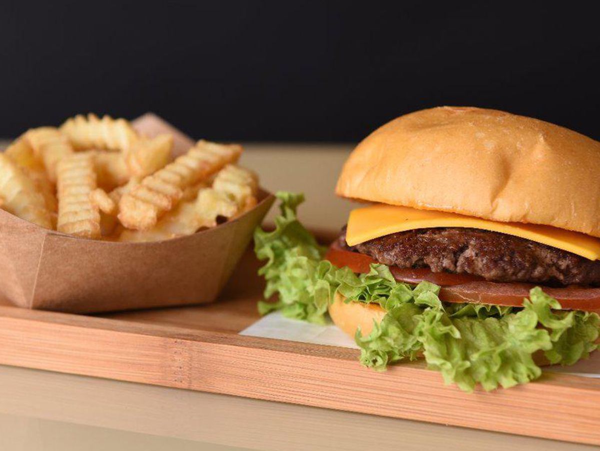 meat burger meal