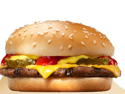 beef burger meal