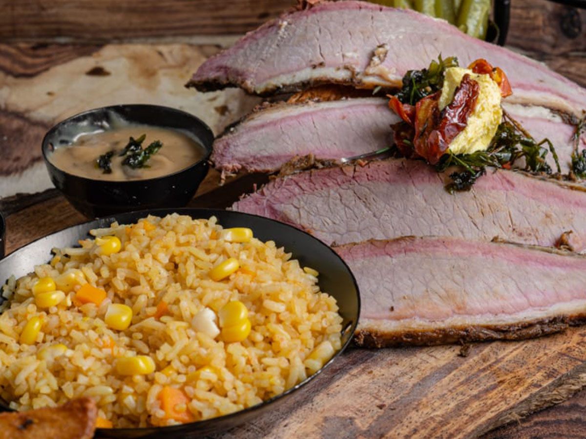 Smoked brisket single meal
