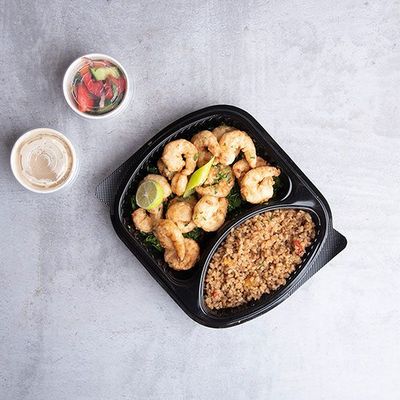 Shrimp Rice Meal + Salad + Bread