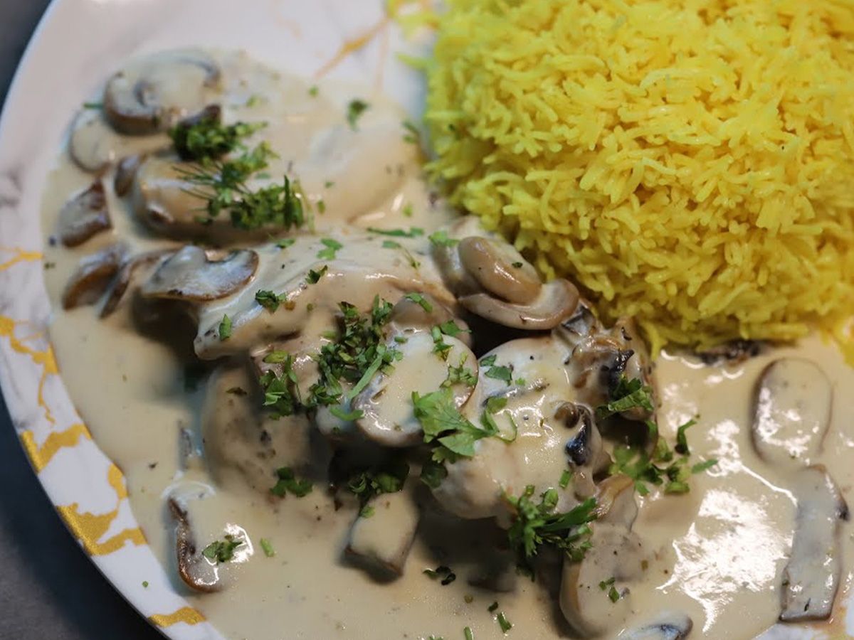 1/4 chicken mushroom meal