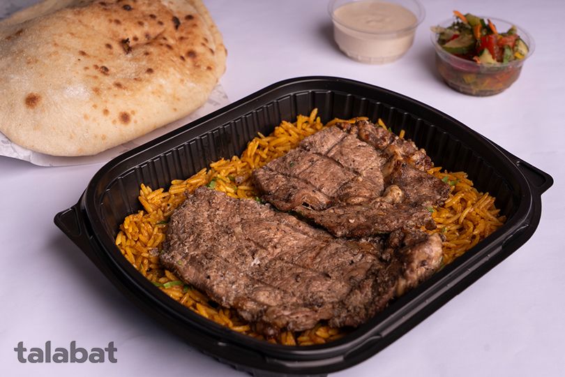 Quarer steak meal Meat