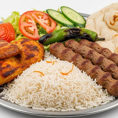1/4 Chicken And 1/4 Kofta Meal