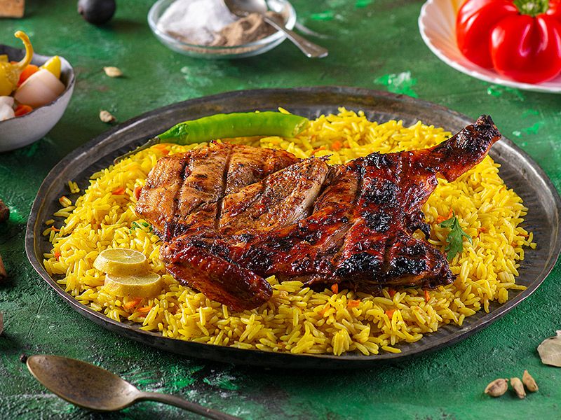 Quarter Grilled Chicken With 2 Kofta Meal