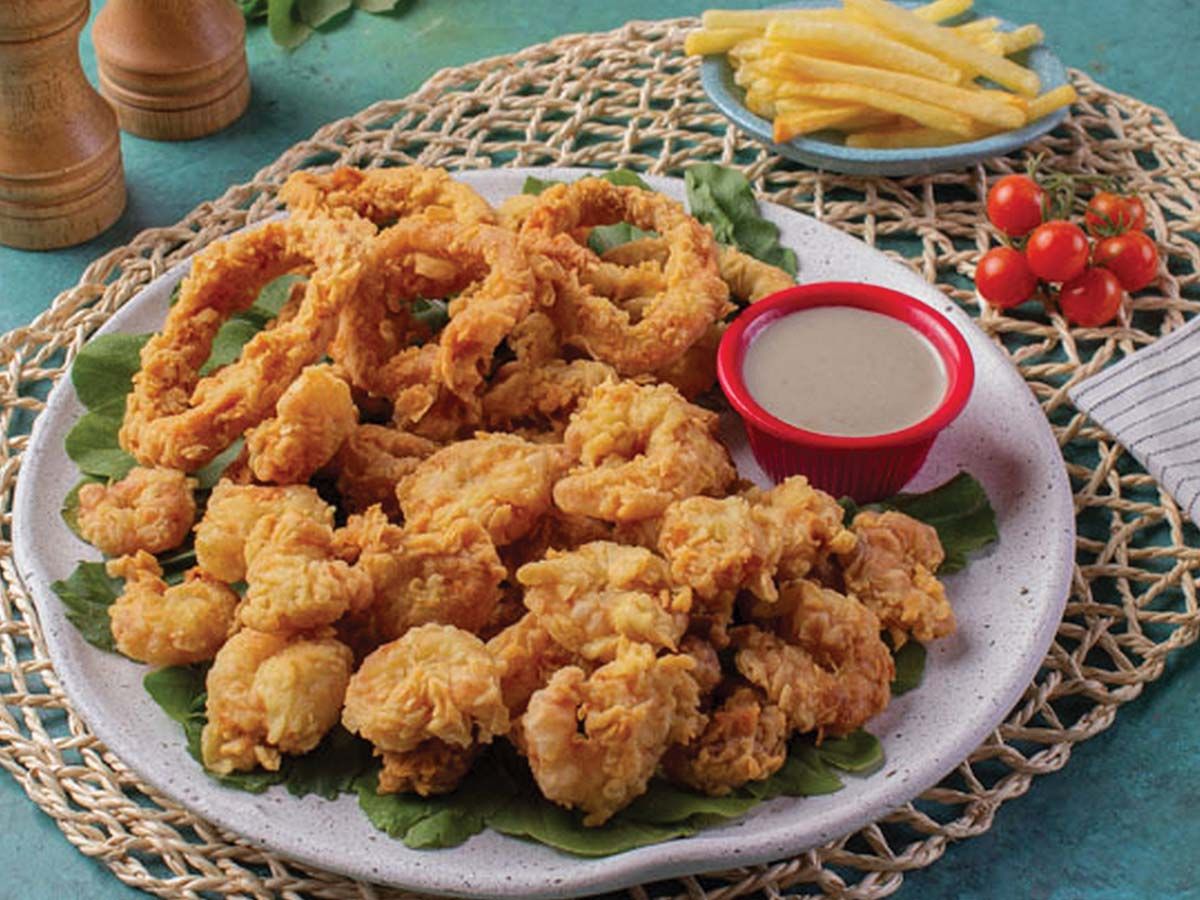 Baladi fried squid meal