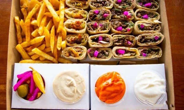 syrian beef burger sandwich