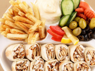 Arabic Chicken Shawerma Meal