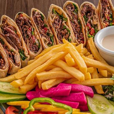 وجبة شاورما عربية دبل