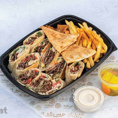Arabic shawarma double meat