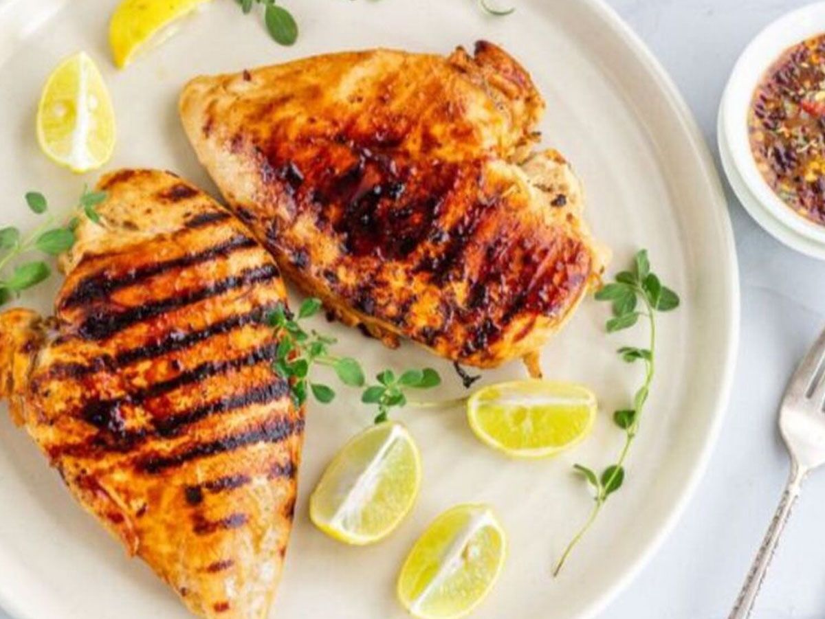 charcoal Grilled breast meal