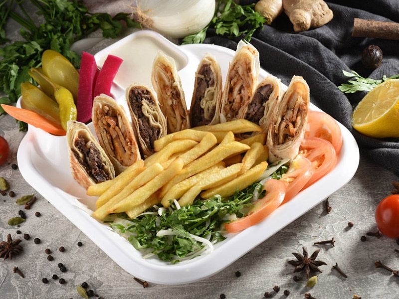 Double Arabian Chicken Shawerma Meal