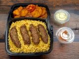 Grilled kofta meal