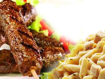 Grilled Kofta Meal With Pasta