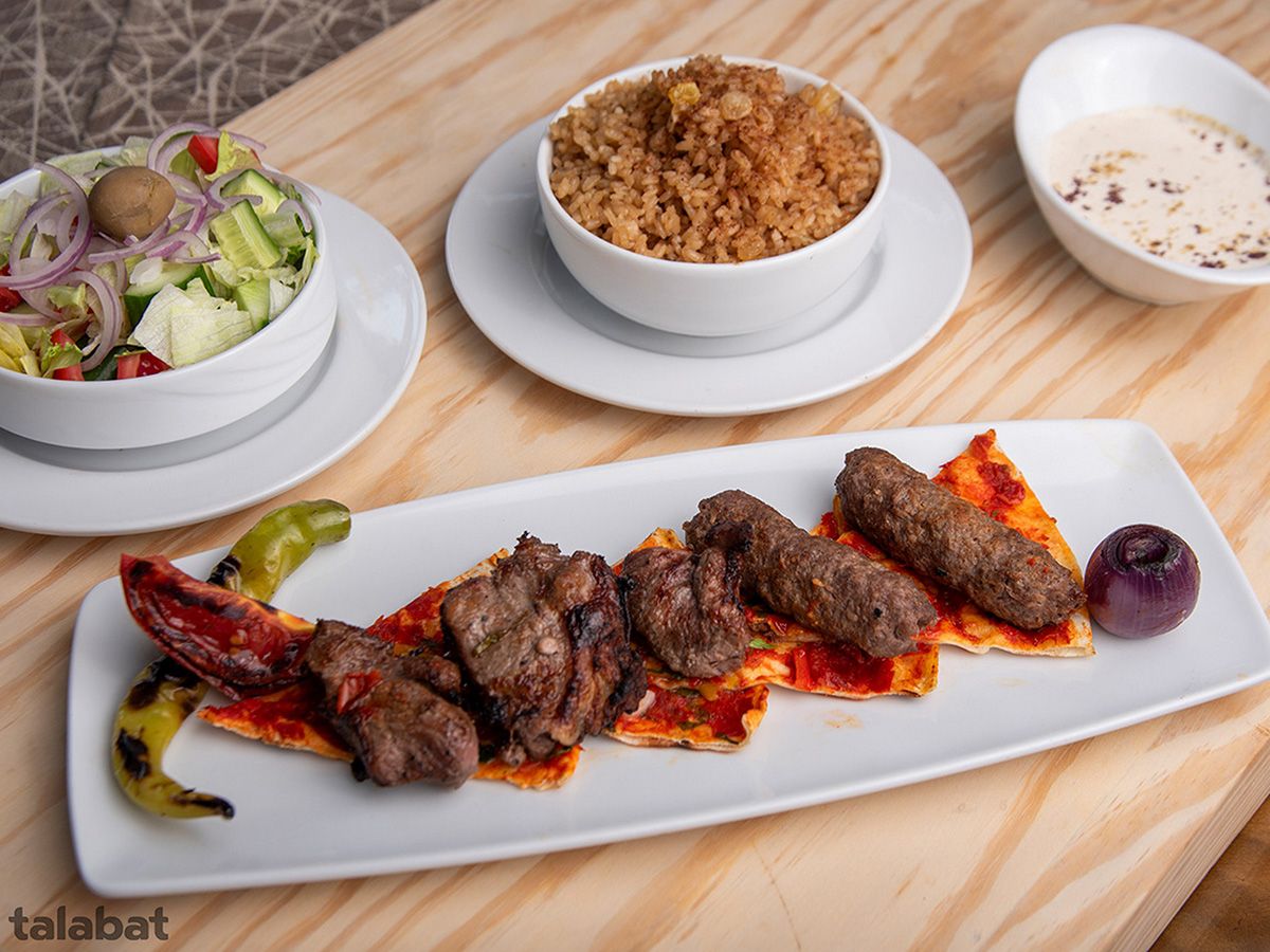 Kebab and Kofta Meal over Charcoal