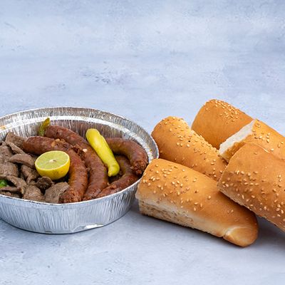 Mixed liver and sausage meal, quarter kilo