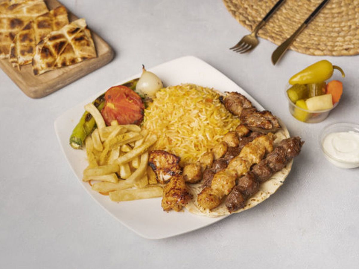 charcoal Mix grill meal
