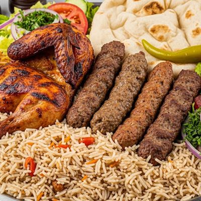 1/2 Chicken And 1/4 Kofta Meal