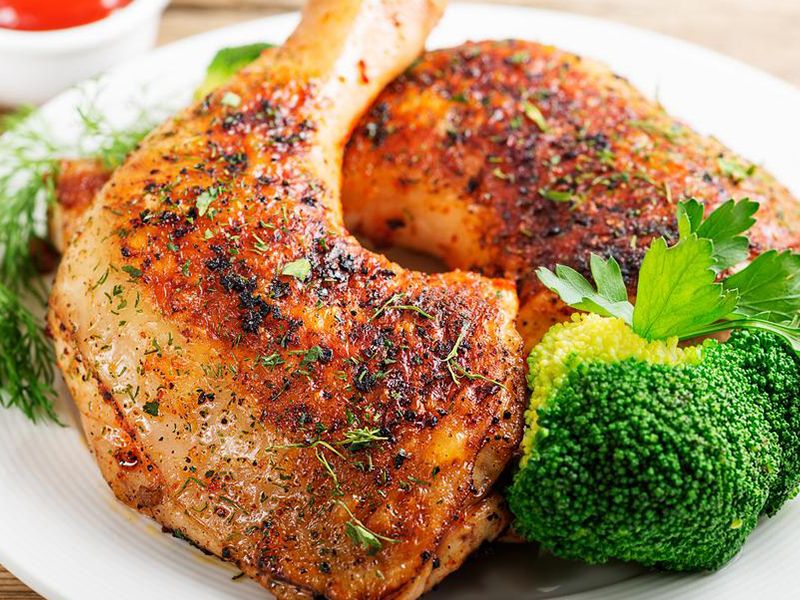 1/4 Chicken Thighs Meal