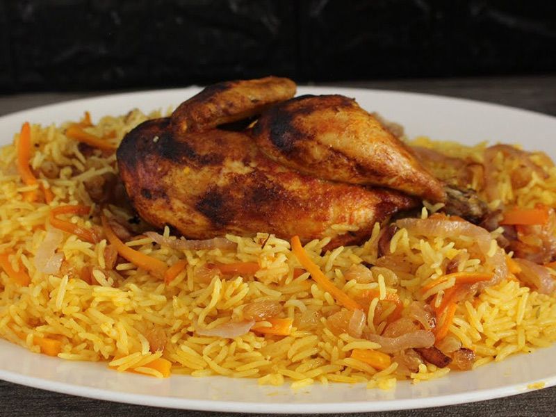 Double Grilled Chicken Thighs Meal
