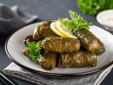 vine leaves plate