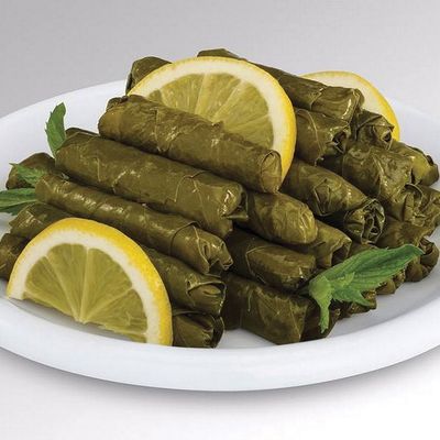 Vine leaves plate