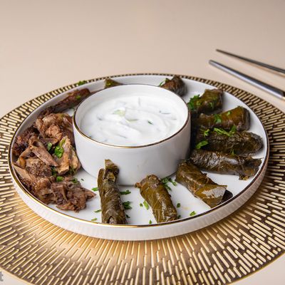 Stuffed Vine Leaves with Cutlets