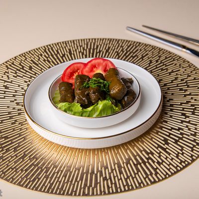 Lebanese Stuffed Vine Leaves with oil