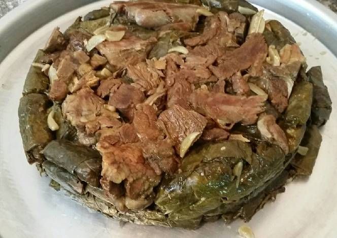Vine Leaves With Meat Casserole