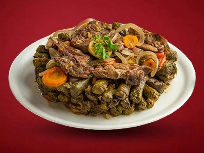 Vine Leaves with Meat Casserole