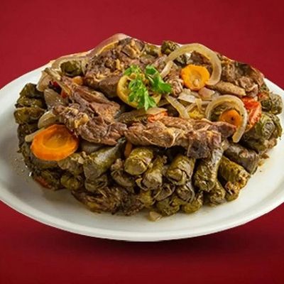 طاجن ورق عنب باللحم